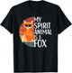 My Spirit Animal Is A Fox For Fox Lovers Women Toddler T-Shirt - T-Shirt | Black