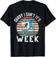 Cool Vintage Sorry I Can't It's Week Funny Cute Shark T-Shirt - T-Shirt | Black