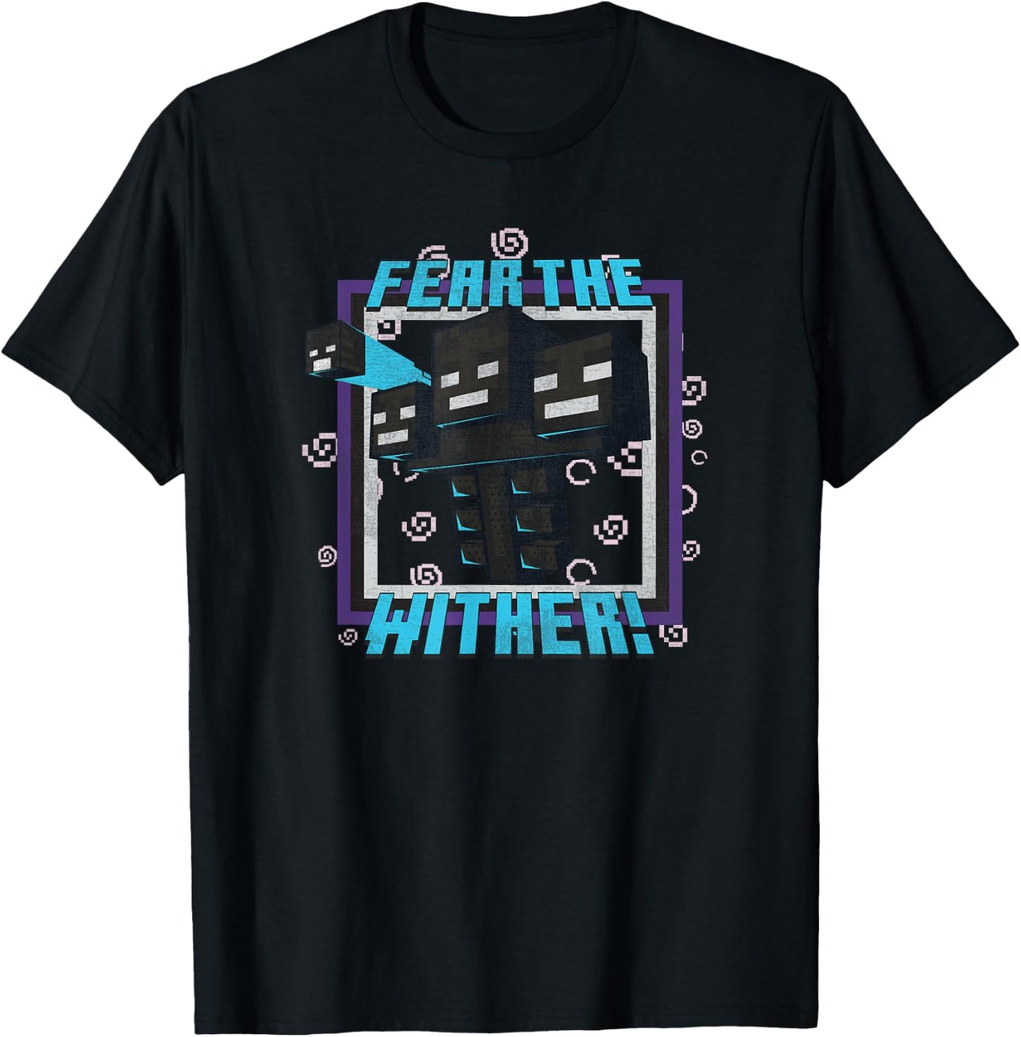 Minecraft Wither Fear The Wither! V2 T-Shirt - T-Shirt | Black