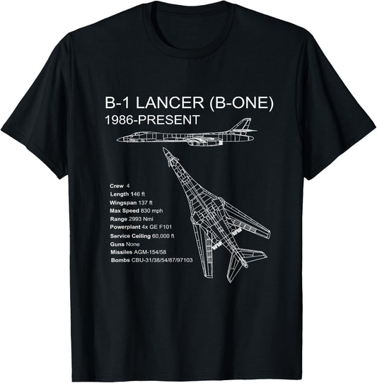 B-1 Lancer T-Shirt - T-Shirt | Black