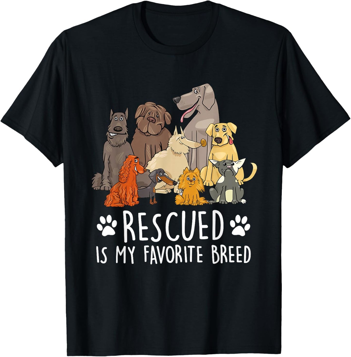 Funny Dog Design with Humorous Saying T-Shirt - T-Shirt | Black