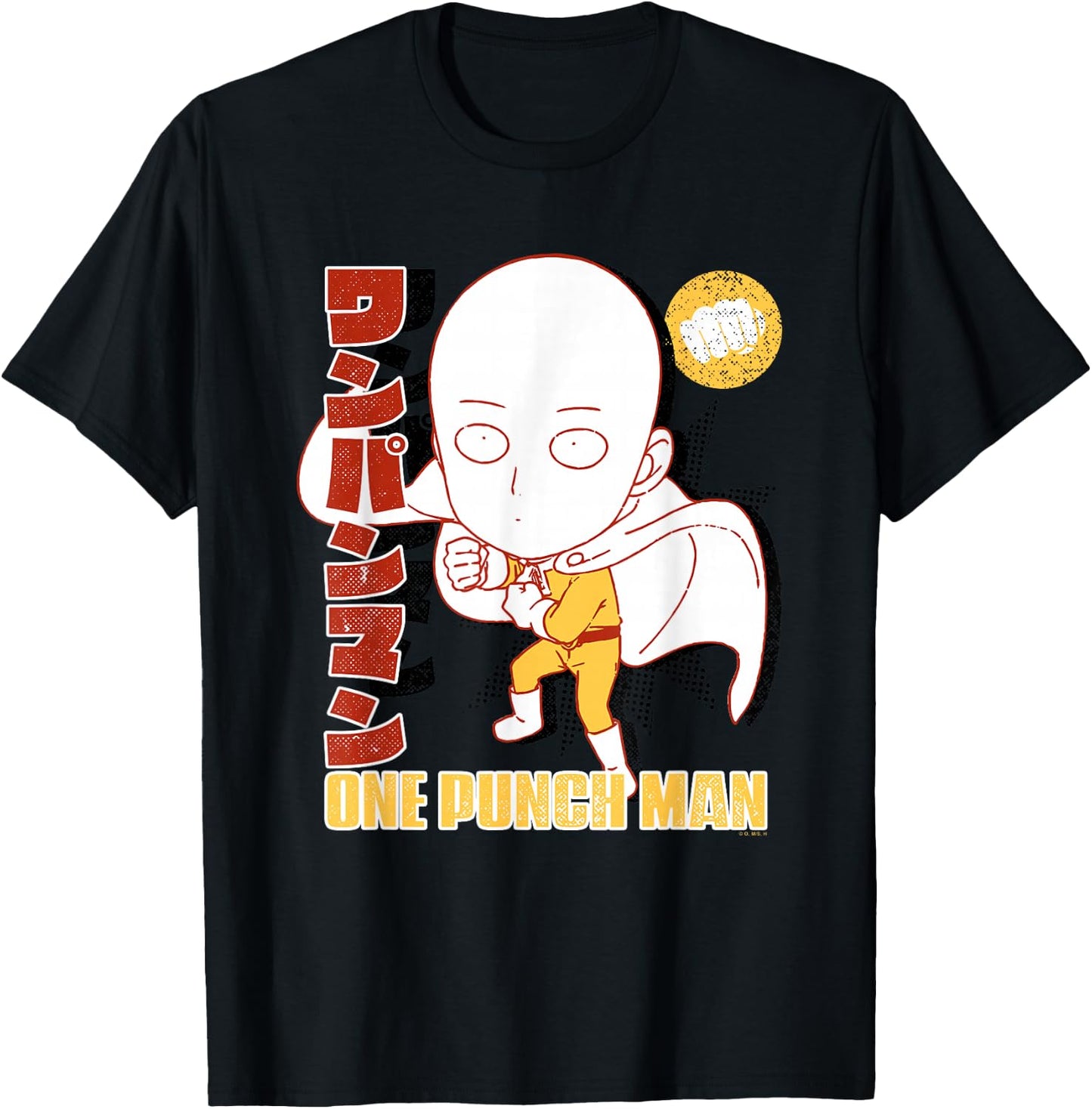 One Punch Man Comic Edit T-Shirt - T-Shirt | Black