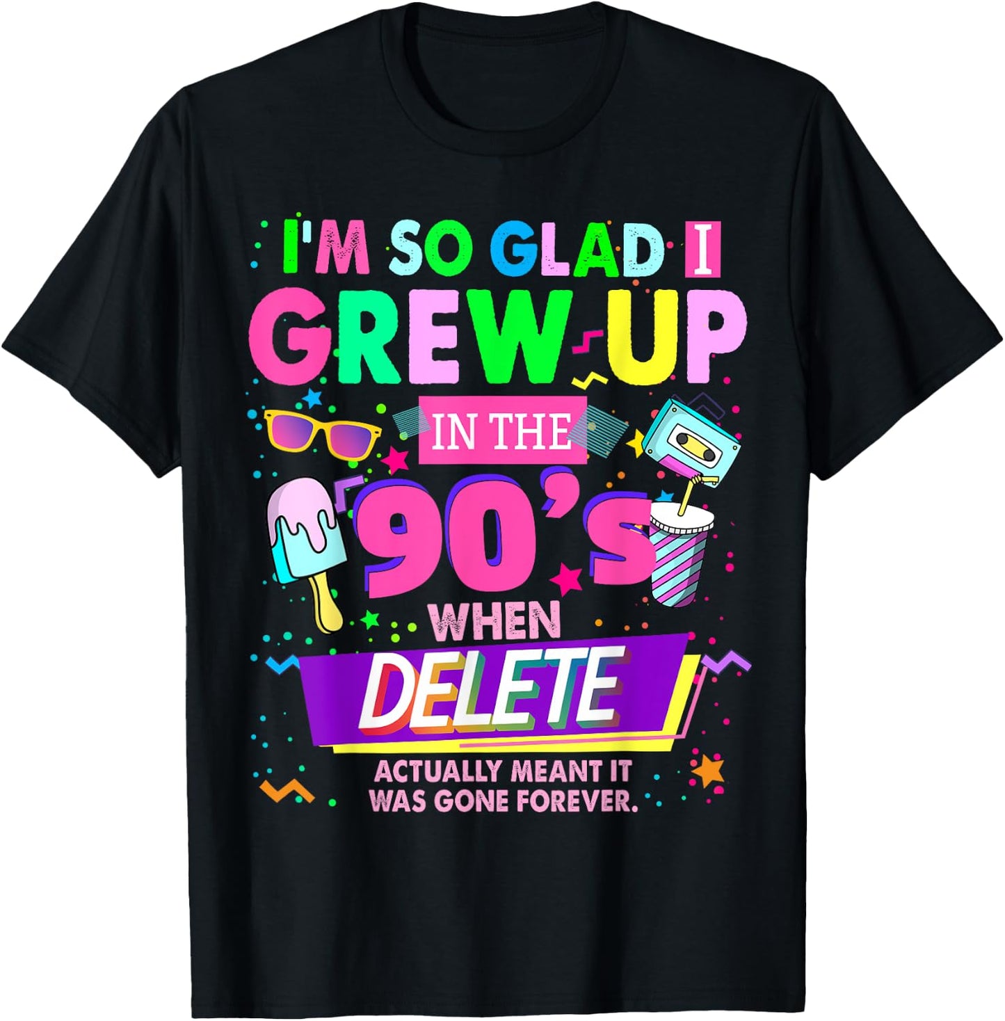 90s Outfit Idea & Nostalgic 1990s 90s Themed T-Shirt - T-Shirt | Black