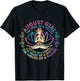 August Girl The Soul Of A Witch Birthday Hippie Soul T-Shirt - T-Shirt | Black