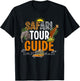Funny Safari Tour Guide Shirt Africa T-Shirt - T-Shirt | Black
