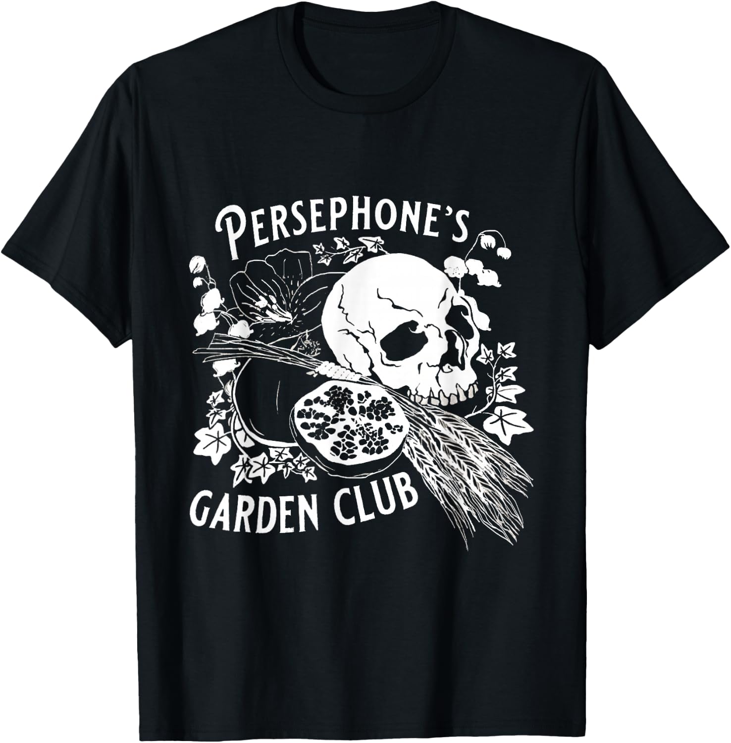 Persephone's Garden Club T-Shirt - T-Shirt | Black