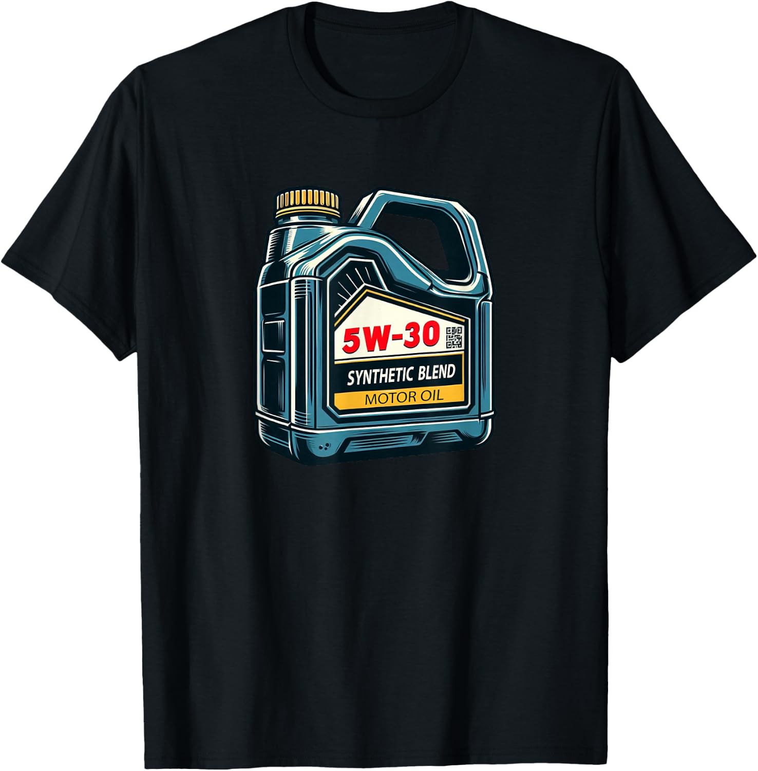 5W-30 Motor Oil Mechanic T-Shirt - T-Shirt | Black