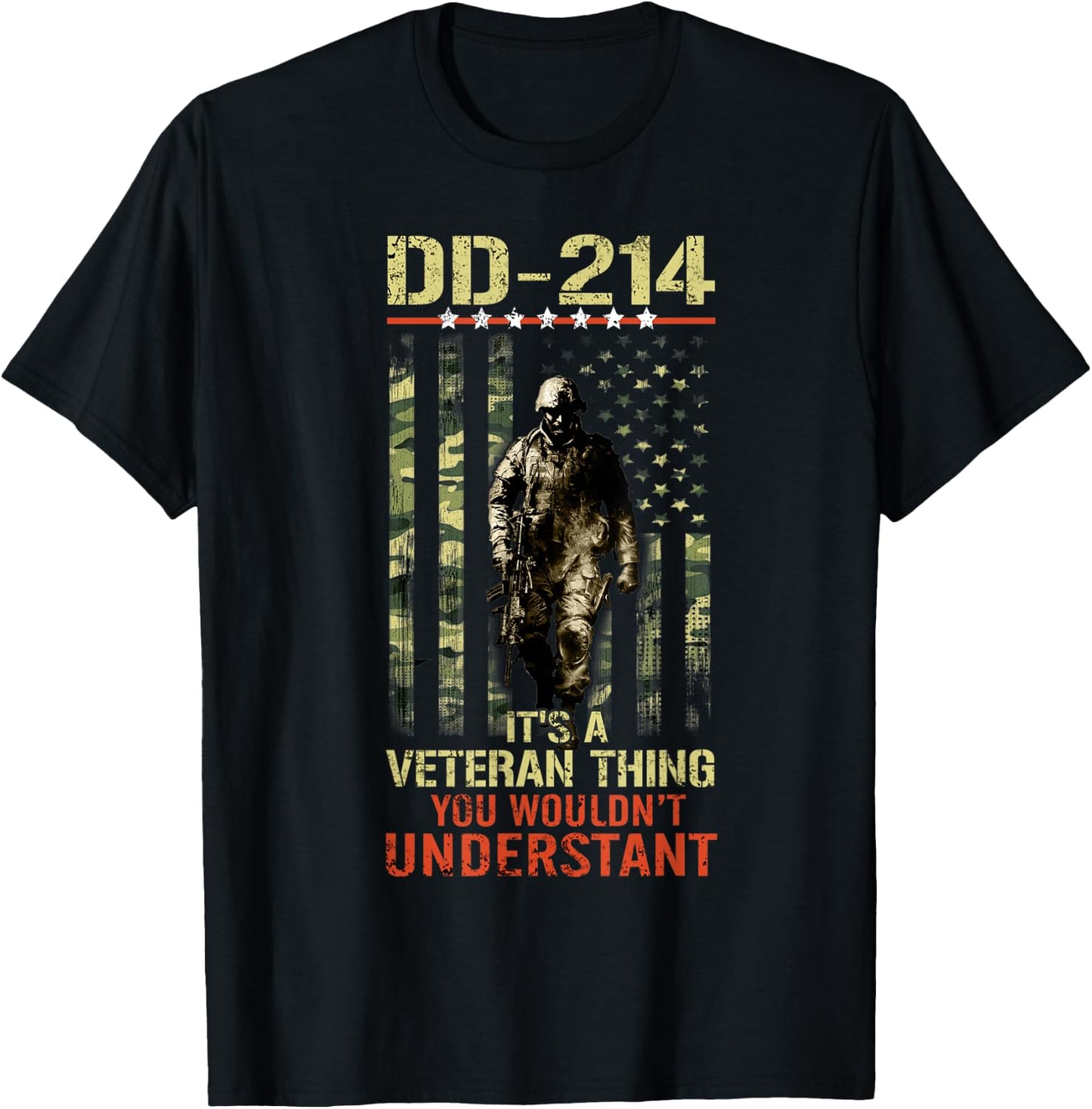 DD-214 It's A Veteran Thing You Wouldn't Understand T-Shirt - T-Shirt | Black