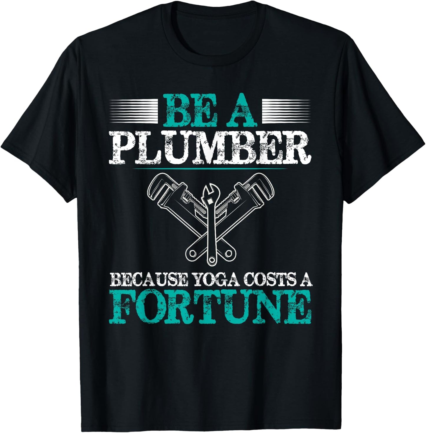 Funny Plumbing Graphic Design Plumber Dad Husband Men T-Shirt - T-Shirt | Black