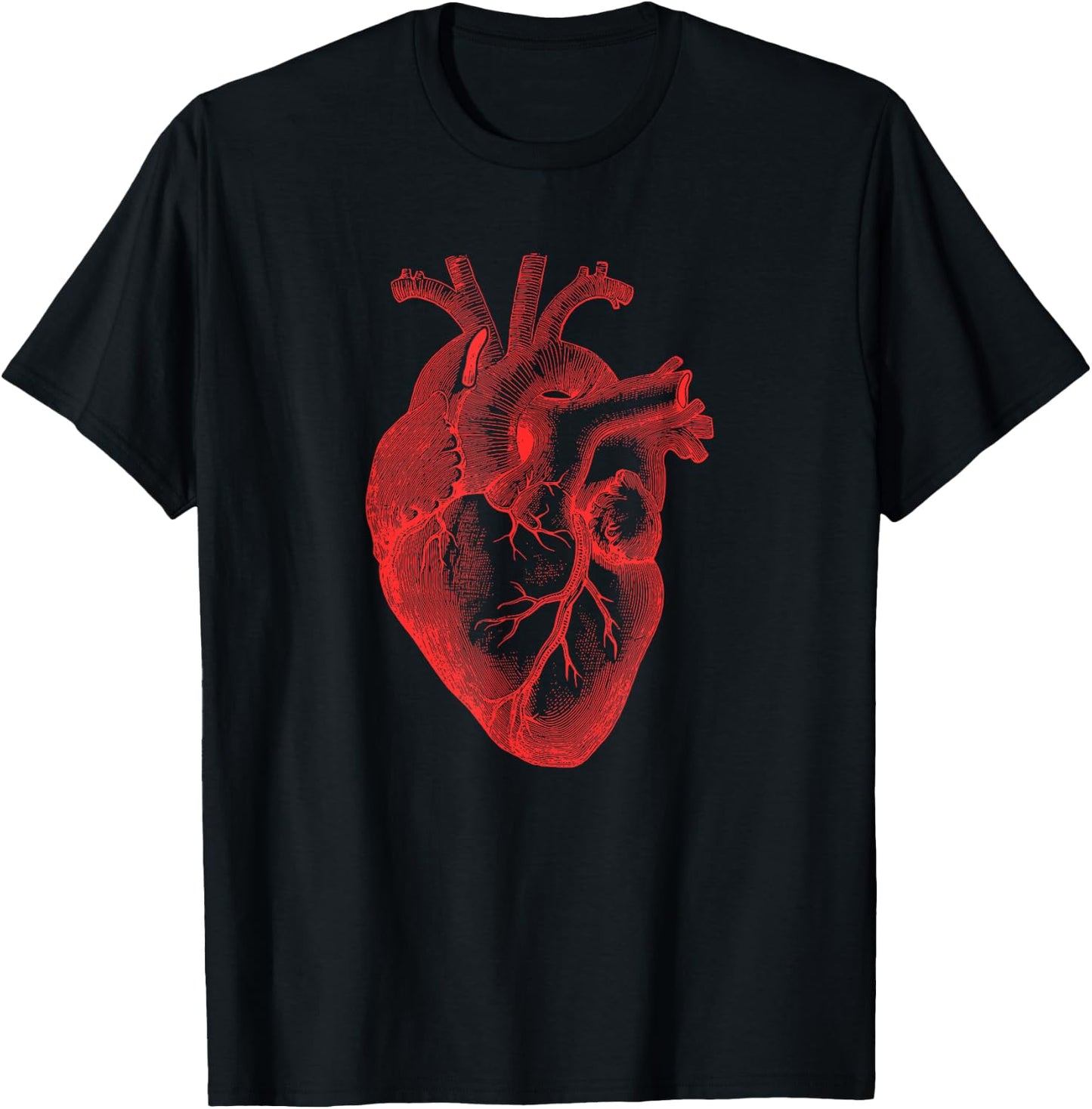 Anatomical Heart Spreading Love Valentine Gift T-Shirt - T-Shirt | Black