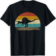 Retro Vintage Spinosaurus Dinosaur T-Shirt - T-Shirt | Black