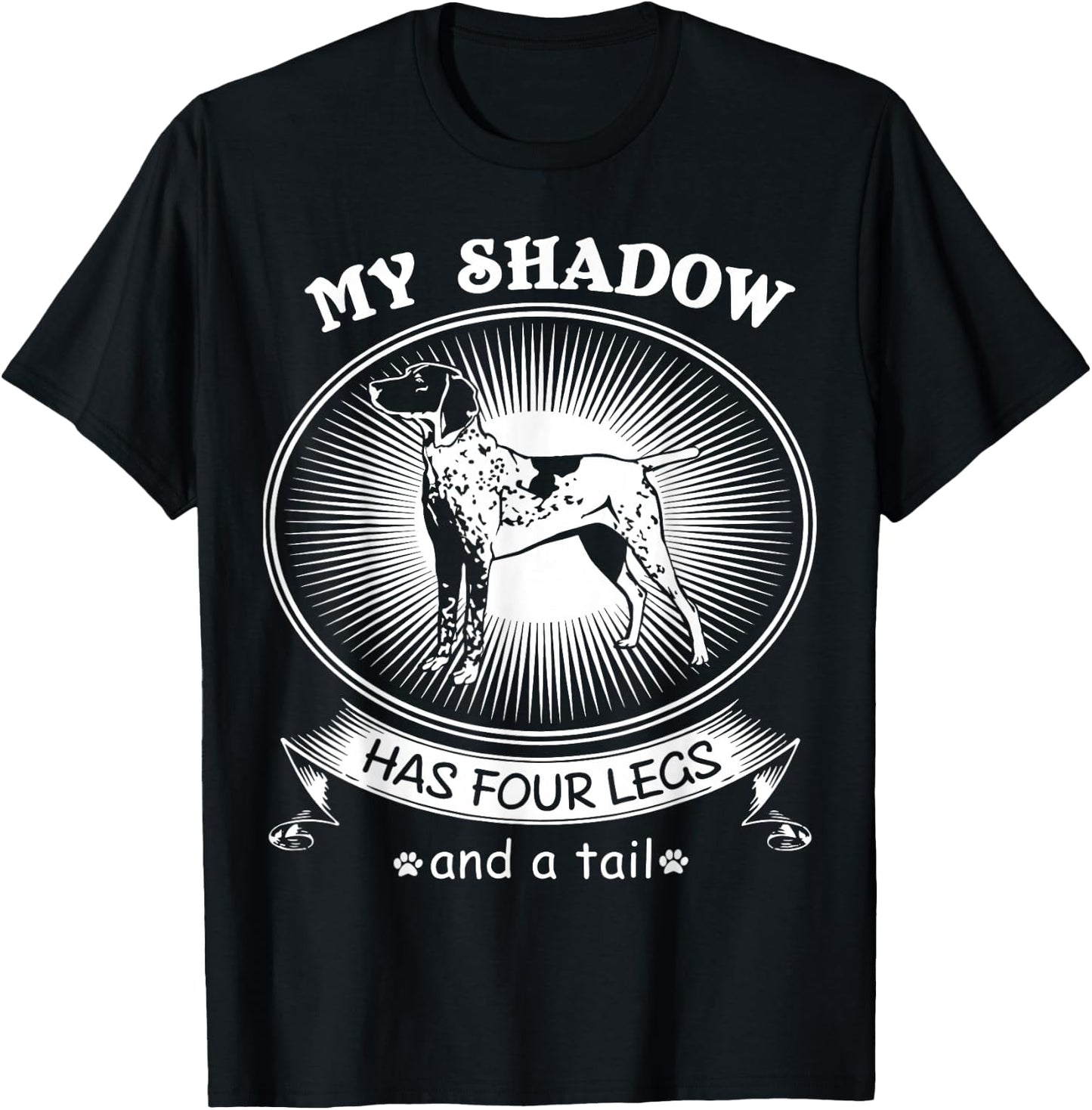 German Shorthair Pointer Cute GSP Gift Christmas T-Shirt - T-Shirt | Black