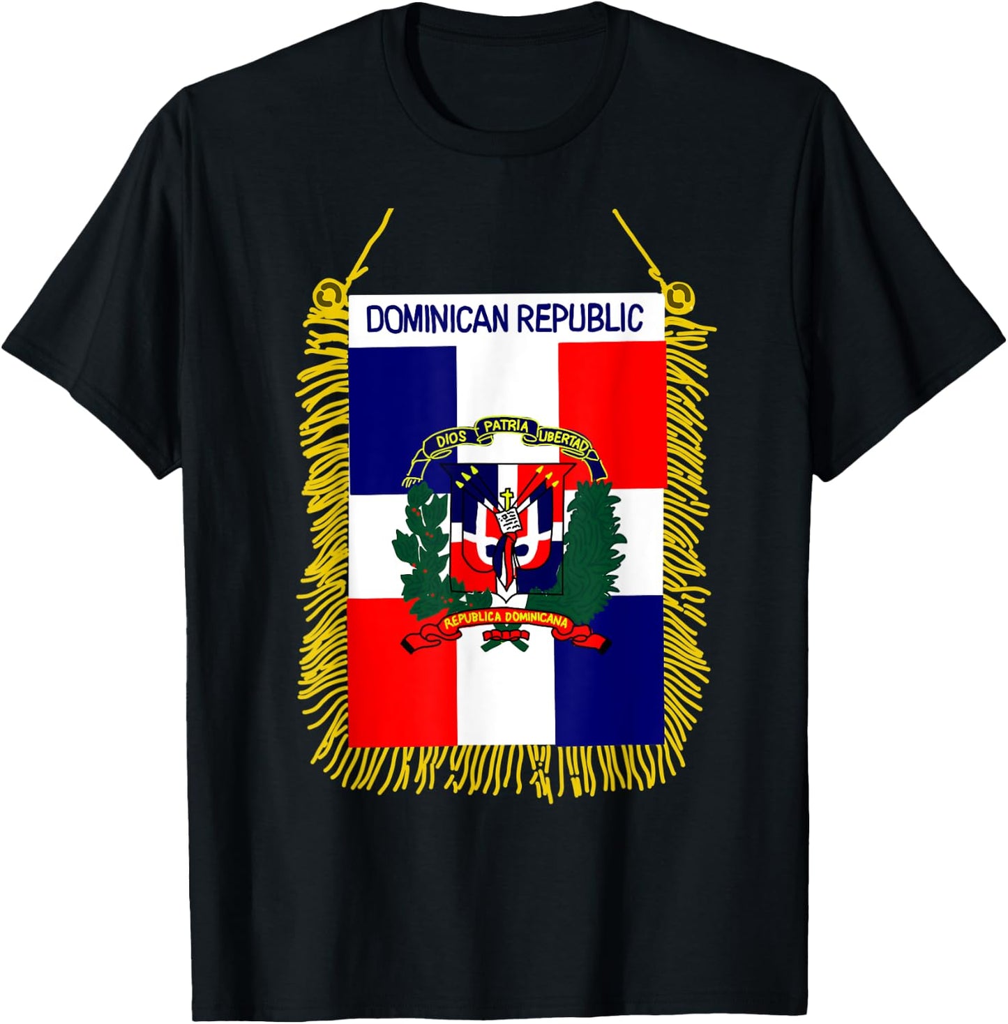 Dominican republic shirt Flag Santo Domingo heritage T-Shirt - T-Shirt | Black