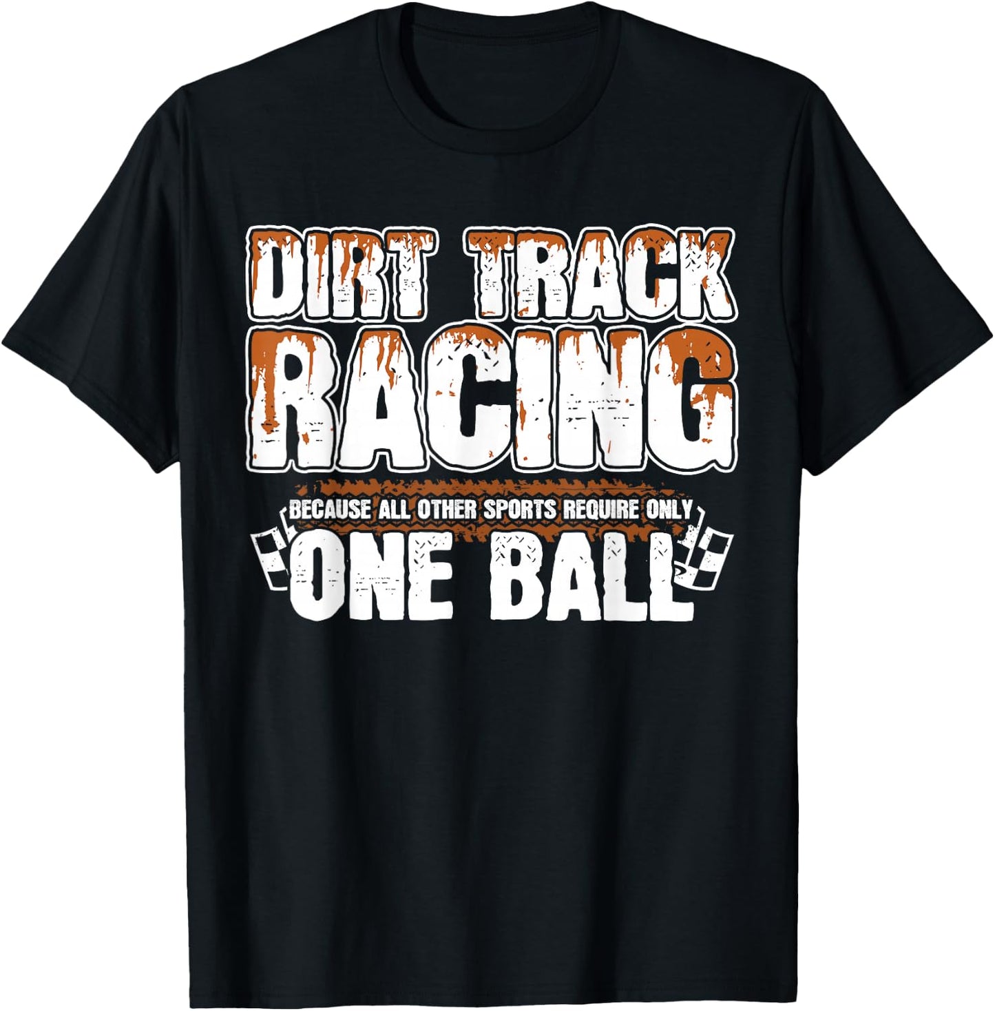 Funny Motocross - Stock Car - Dirt Track Racing T-Shirt - T-Shirt | Black