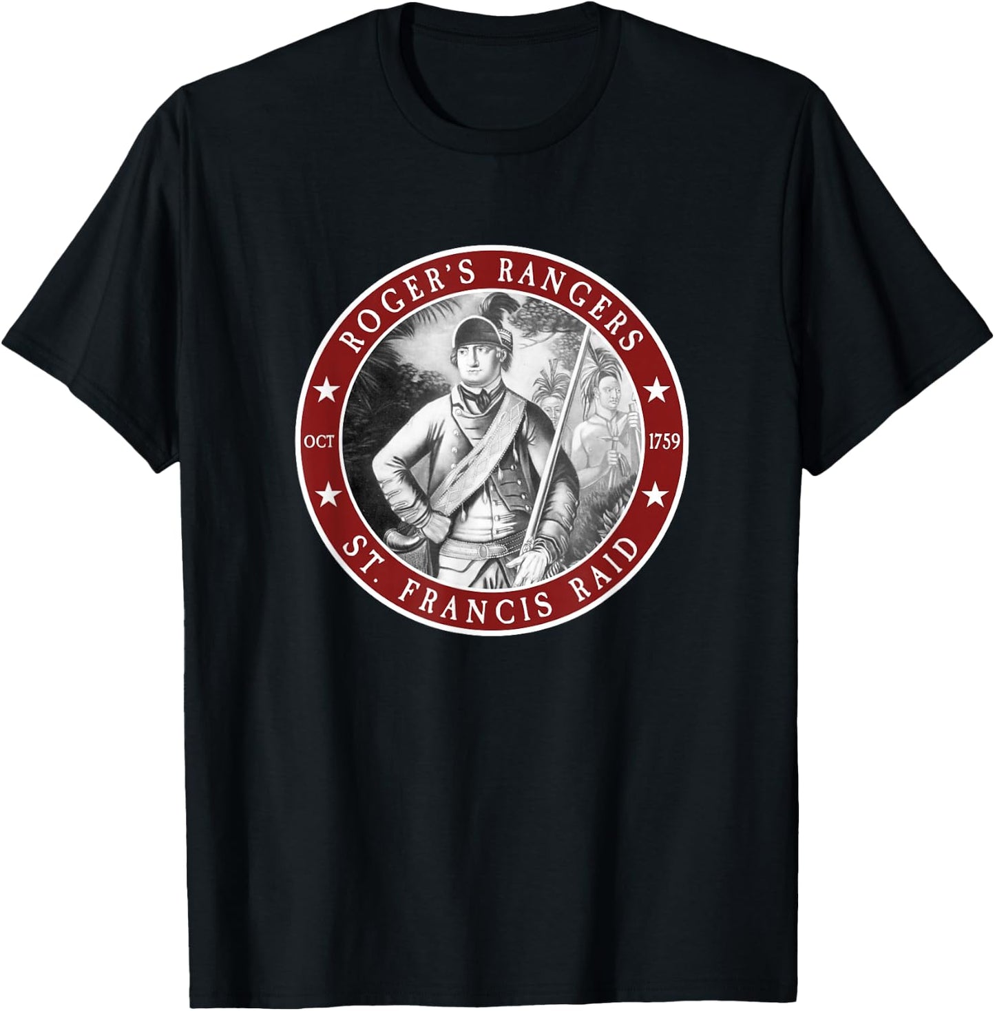 Roger's Rangers St. Francis Raid T-Shirt - T-Shirt | Black