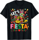 Let's Fiesta Cinco De Mayo Camisa Mexicana Hombre T-Shirt - T-Shirt | Black