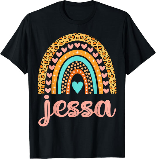 Jessa Jessa Name Birthday Shirt Gift T-Shirt - T-Shirt | Black