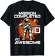 10th Birthday Astronaut 10 Years Old Outer Space Birthday T-Shirt - T-Shirt | Black
