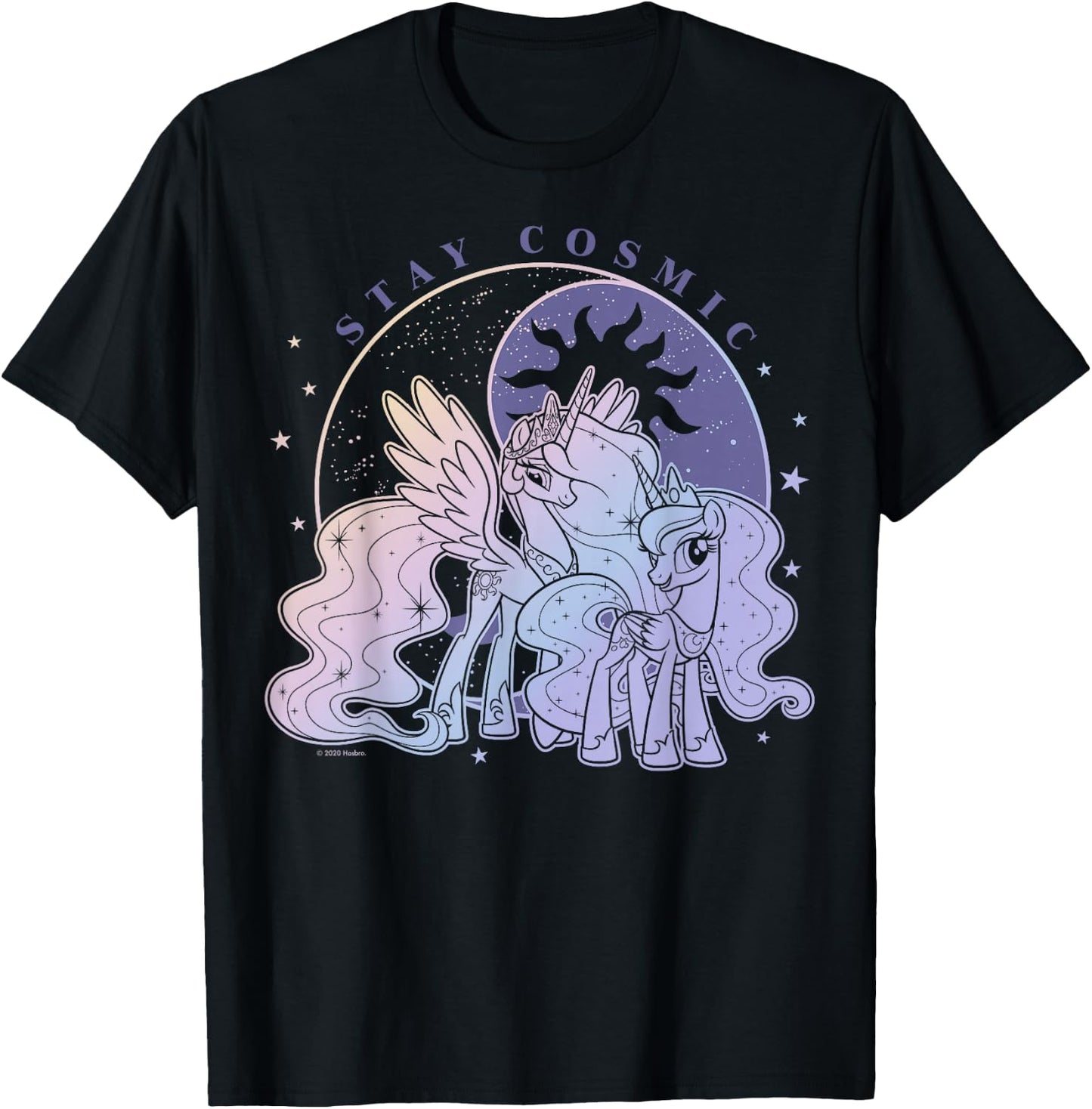 My Little Pony: Friendship is Magic Stay Cosmic Group Shot T-Shirt - T-Shirt | Black