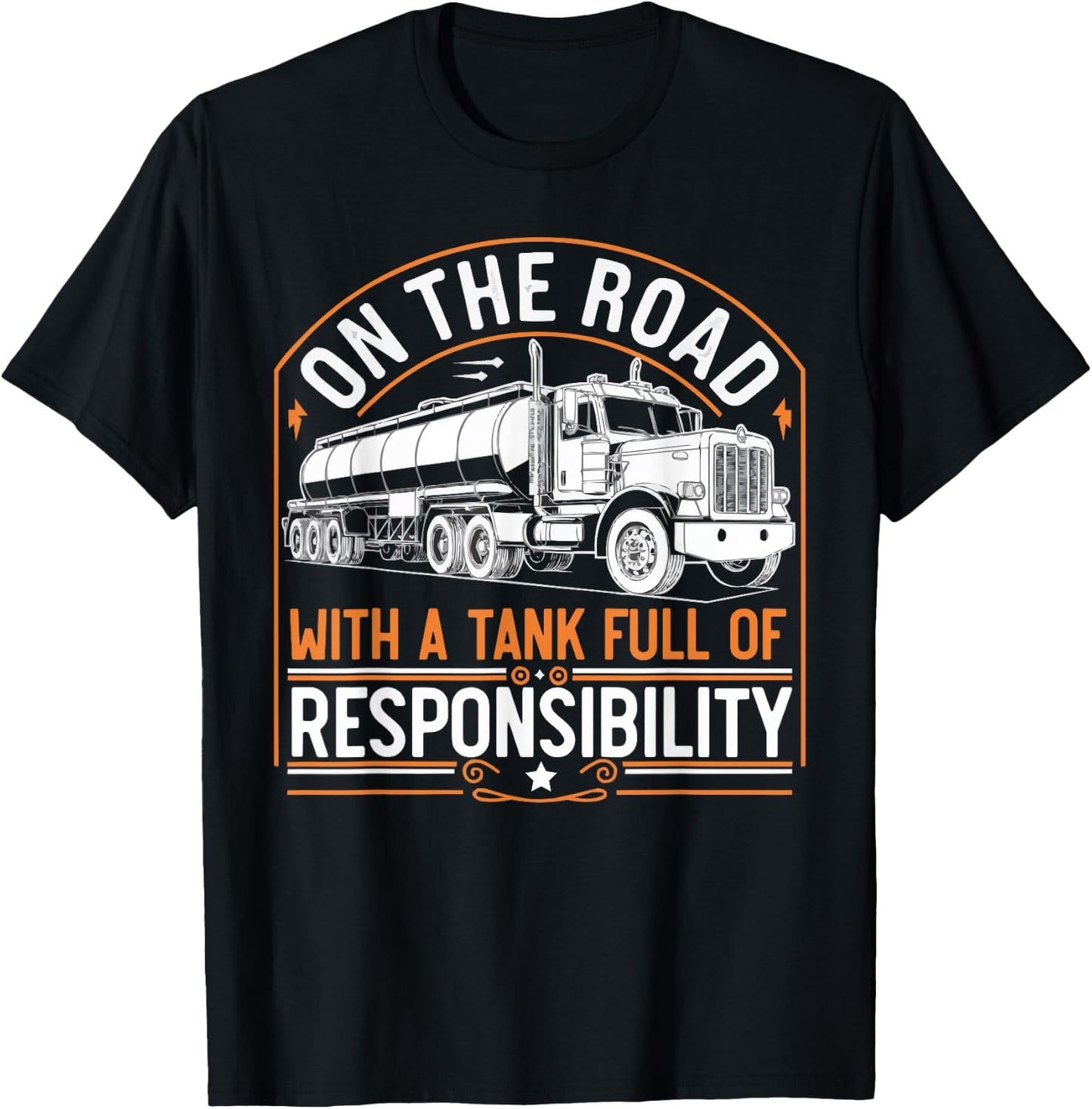 Tanker Truck Driving Truck Driver Proud Trucker T-Shirt - T-Shirt | Black
