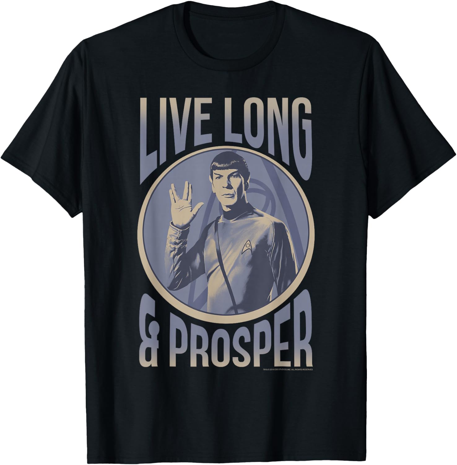 Star Trek: The Original Series Vintage Live Long & Prosper T-Shirt - T-Shirt | Black