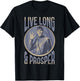 Star Trek: The Original Series Vintage Live Long & Prosper T-Shirt - T-Shirt | Black