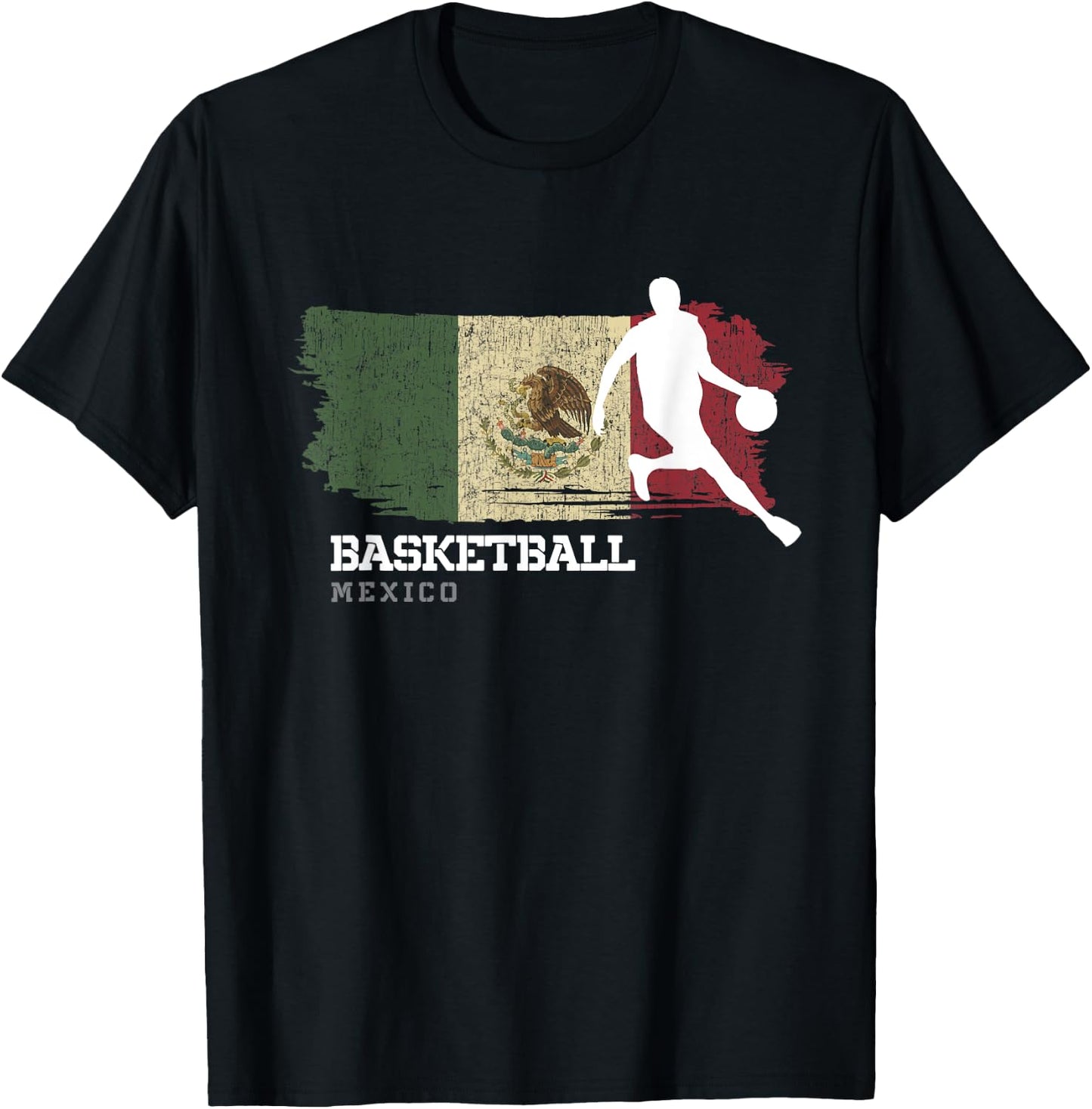 Mexico Basketball Team B-Ball Basketball T-Shirt - T-Shirt | Black
