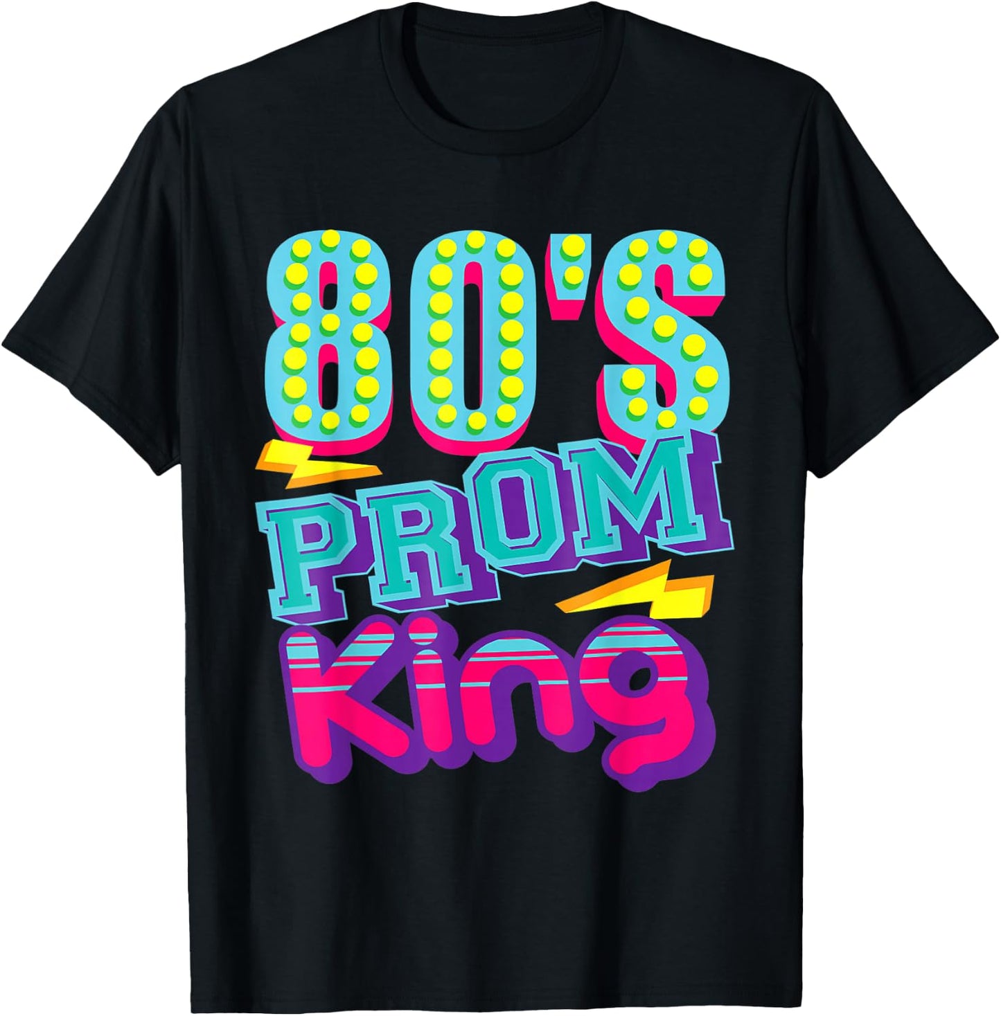80's Prom King -Funny Disco Throwback Nostalgic Gifts T-Shirt - T-Shirt | Black