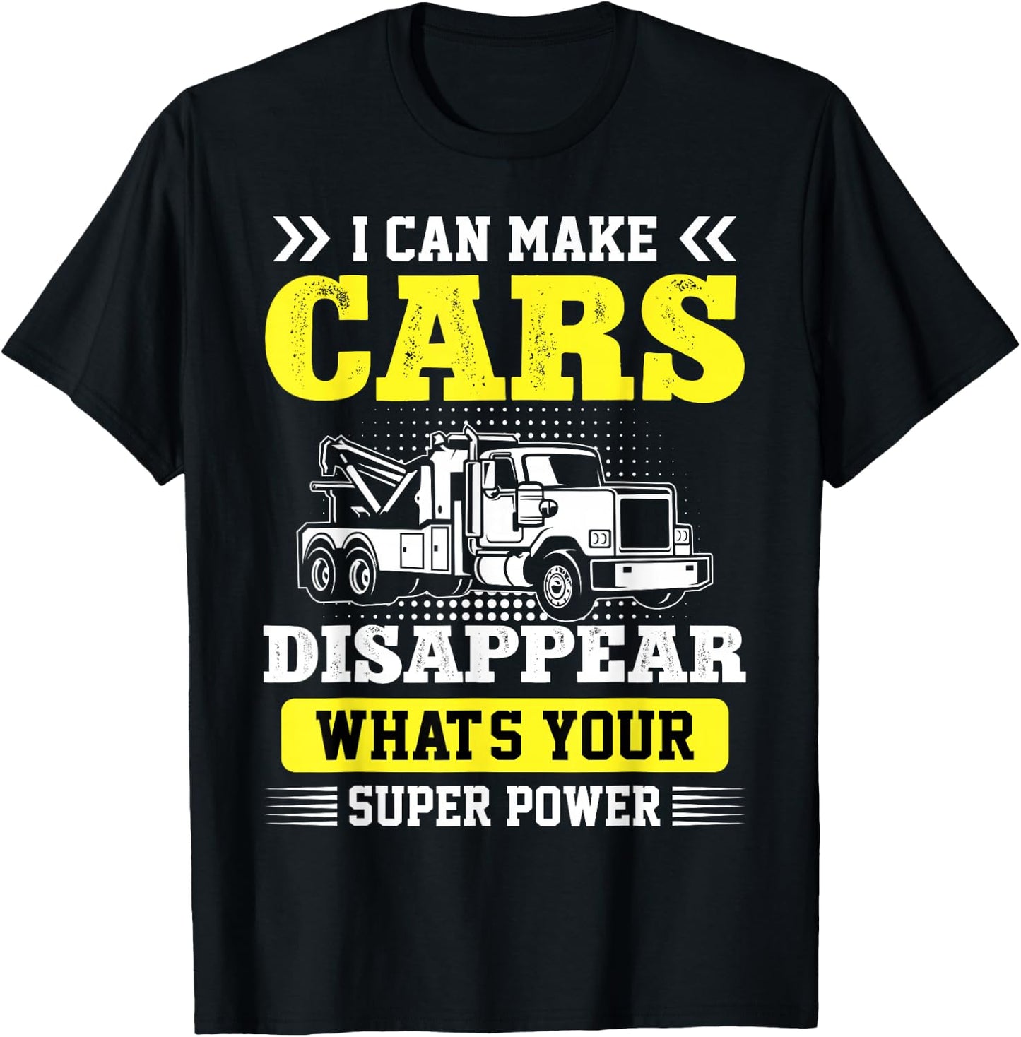 Tow trucker towing services towing truck funny tow truck T-Shirt - T-Shirt | Black