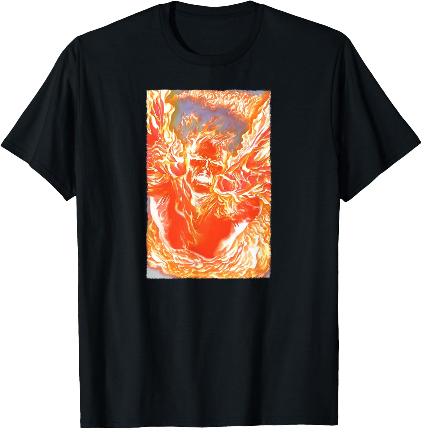 Marvel Fantastic Four Human Torch Marvelocity T-Shirt - T-Shirt | Black