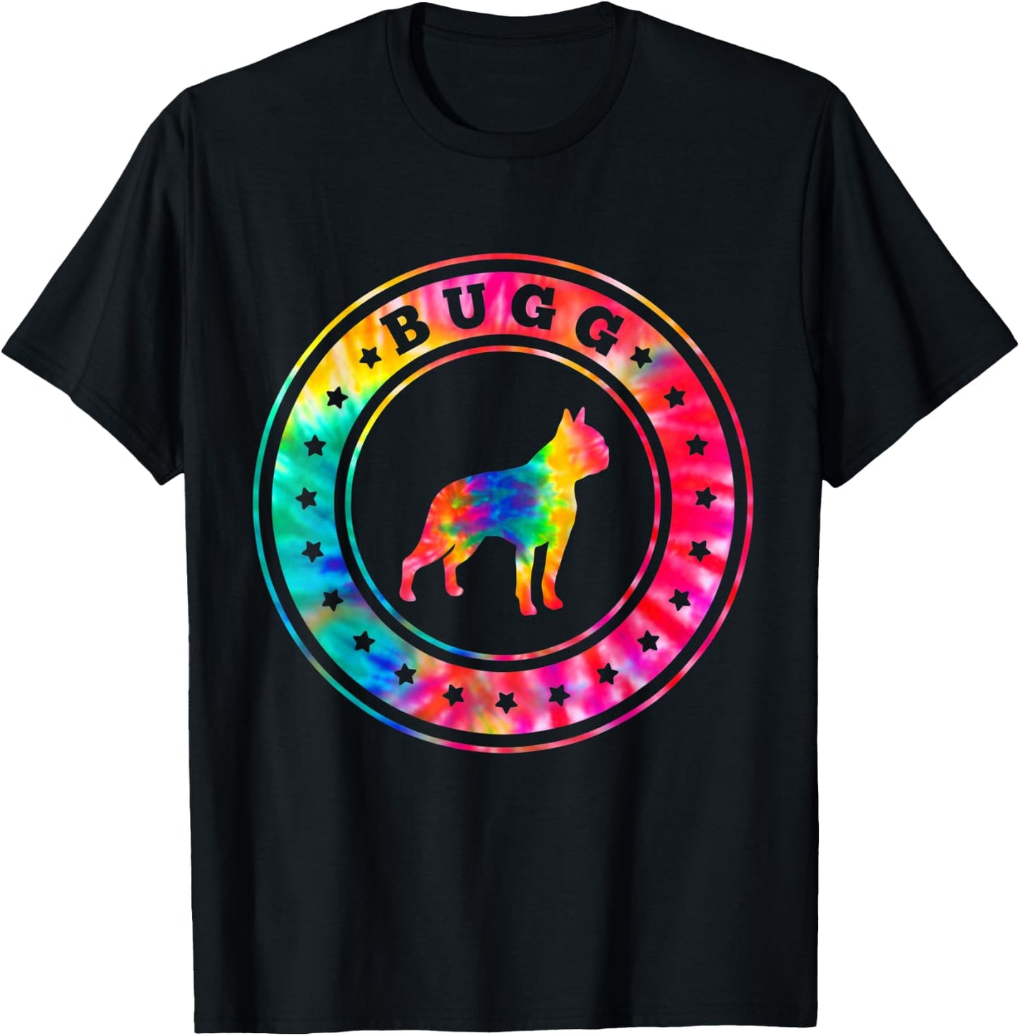 Tie Dye Bugg Dog Mom Dad Pet Lover T-Shirt - T-Shirt | Black