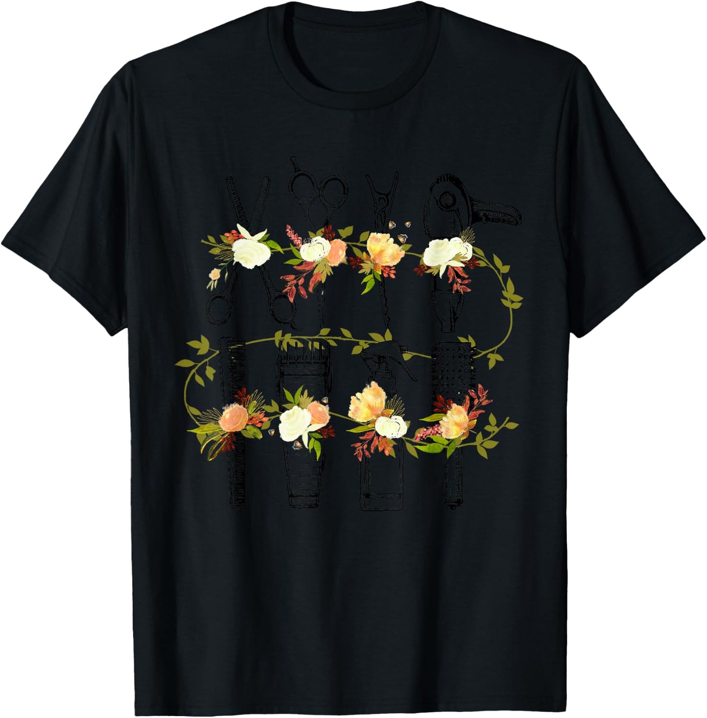 Funny Hair Stylist Tools Gift Hairdresser Women Barber Shop T-Shirt - T-Shirt | Black