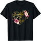 Grandma of the Bride Bridal Team Matching Floral T-Shirt - T-Shirt | Black