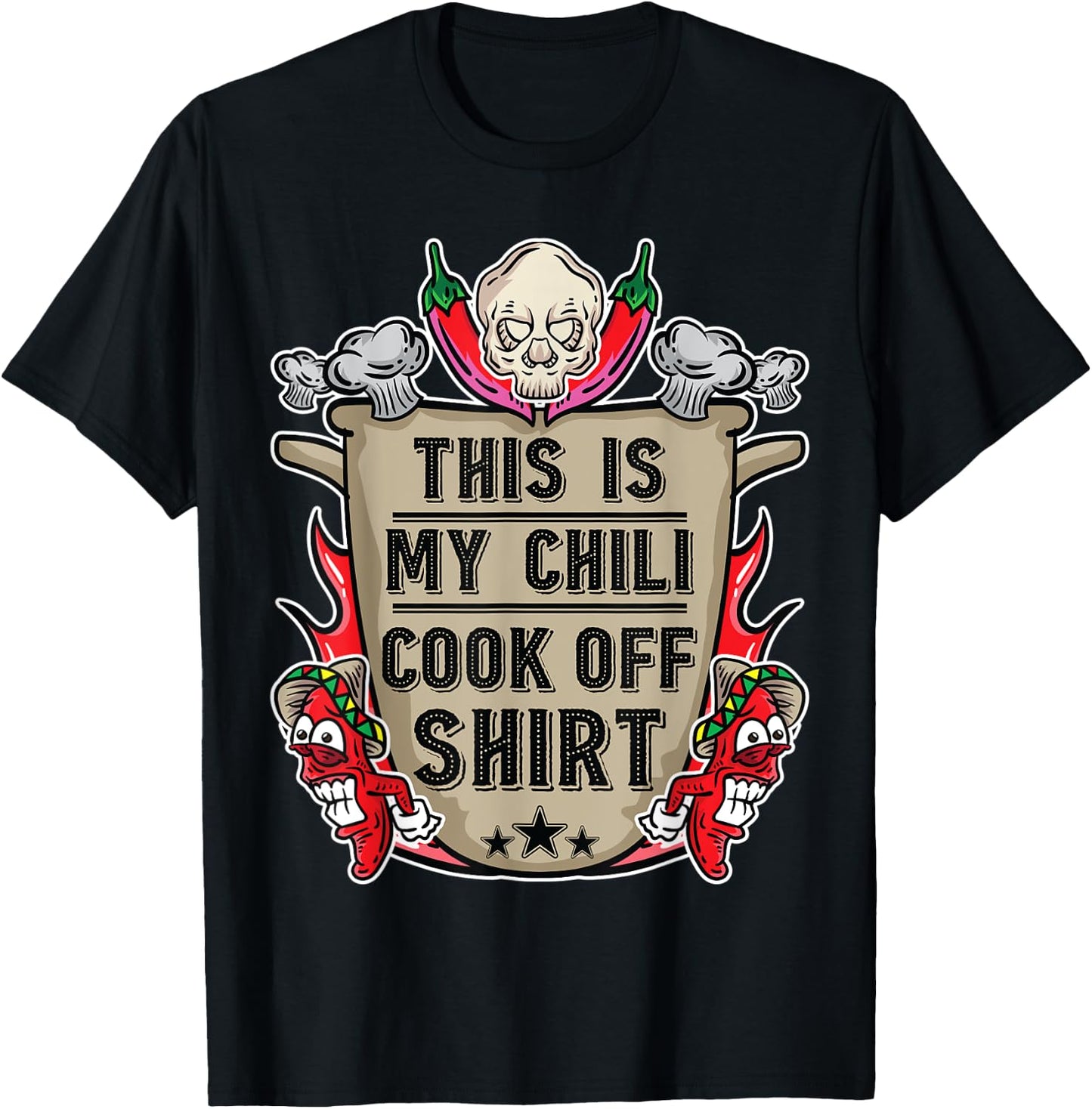 This Is My Chili Cook Off Shirt Cooking Competition Team T-Shirt - T-Shirt | Black