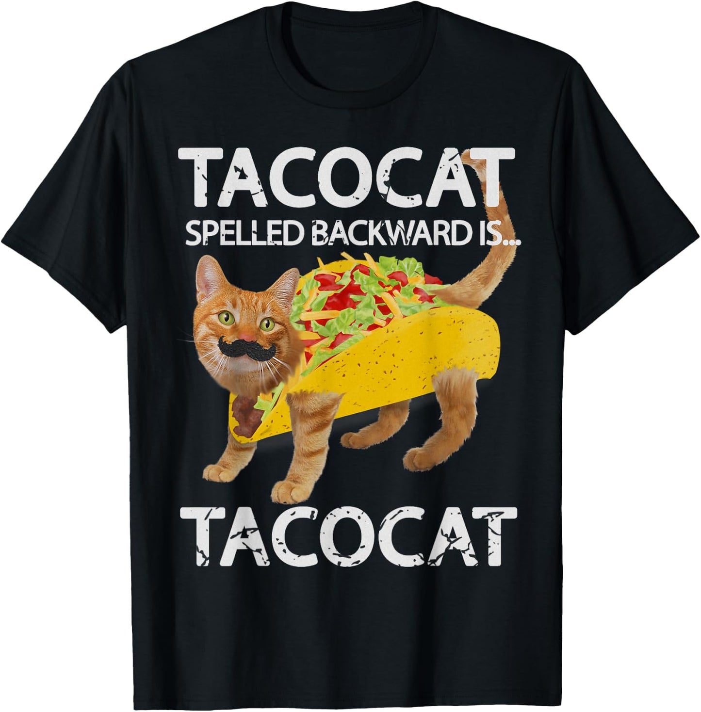 Tacocat Funny Cat Taco Lover Kitty Tacos Shirt Women Girls Kids T-Shirt - T-Shirt | Black