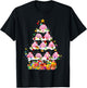Santa Blobfish Christmas Tree Xmas Lights Blobfish Lover T-Shirt - T-Shirt | Black
