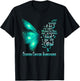 I am the storm Ovarian Cancer Awareness Butterfly T-Shirt - T-Shirt | Black