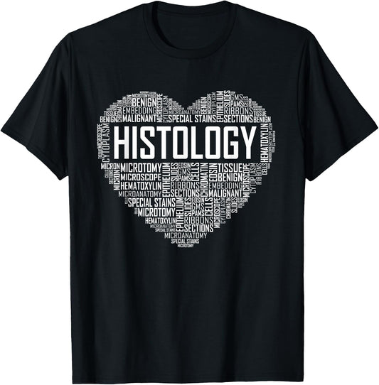 Historical Heart Histology Histologist Technician Technician T-Shirt - T-Shirt | Black