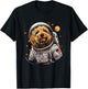 Goldendoodle Astronaut Space Suit Funny Doodle Dog Mom Dad T-Shirt - T-Shirt | Black