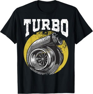 Turbo Charged for Racing Lovers T-Shirt - T-Shirt | Black