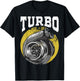 Turbo Charged for Racing Lovers T-Shirt - T-Shirt | Black