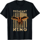 Pheasant Hunting USA American Pheasant King Pheasant Hunter T-Shirt - T-Shirt | Black