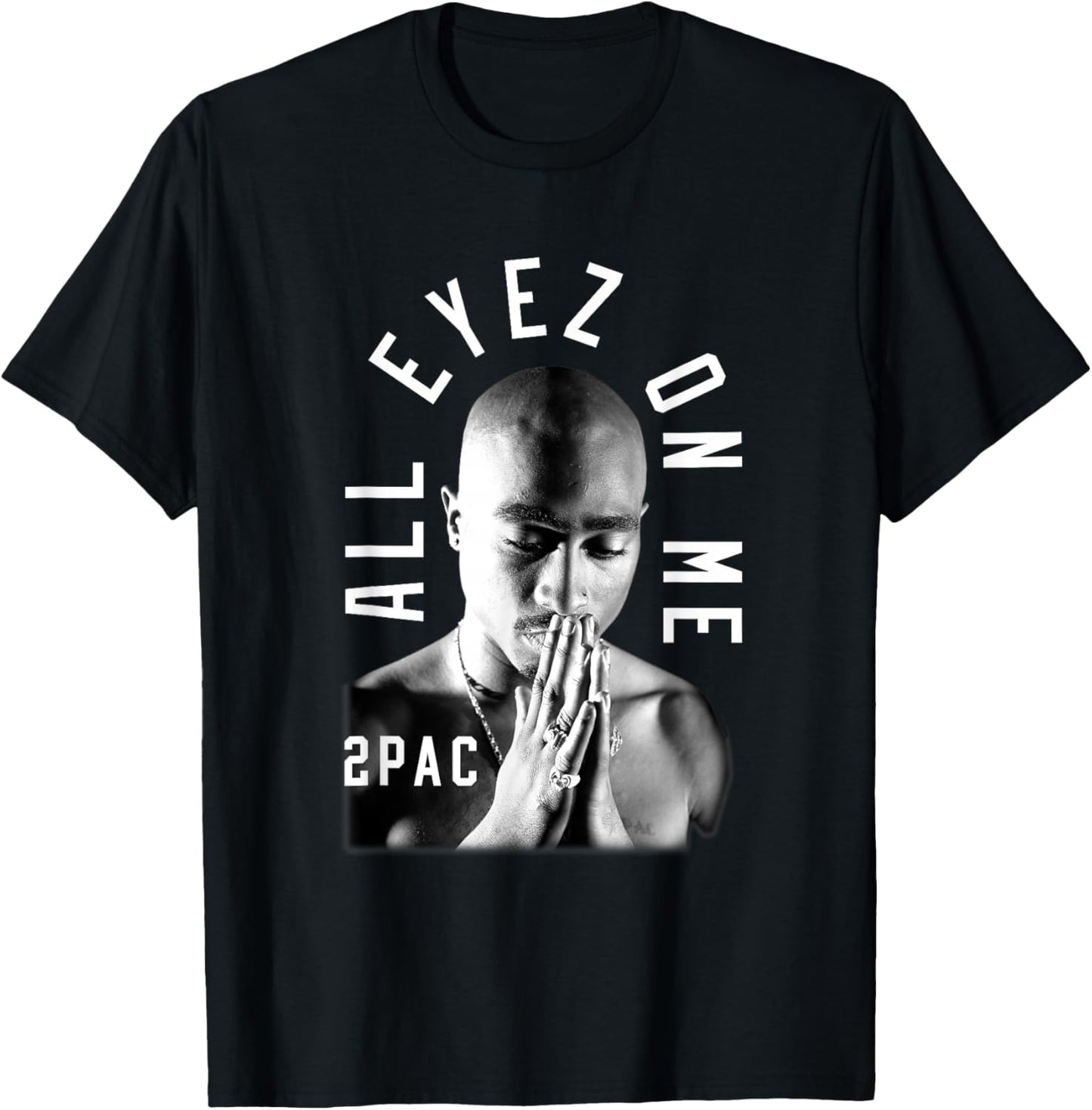 Tupac Shakur Me Against the World Classic Fit - Black, Cotton, Polyester, Short Sleeve T-Shirt - T-Shirt | Black