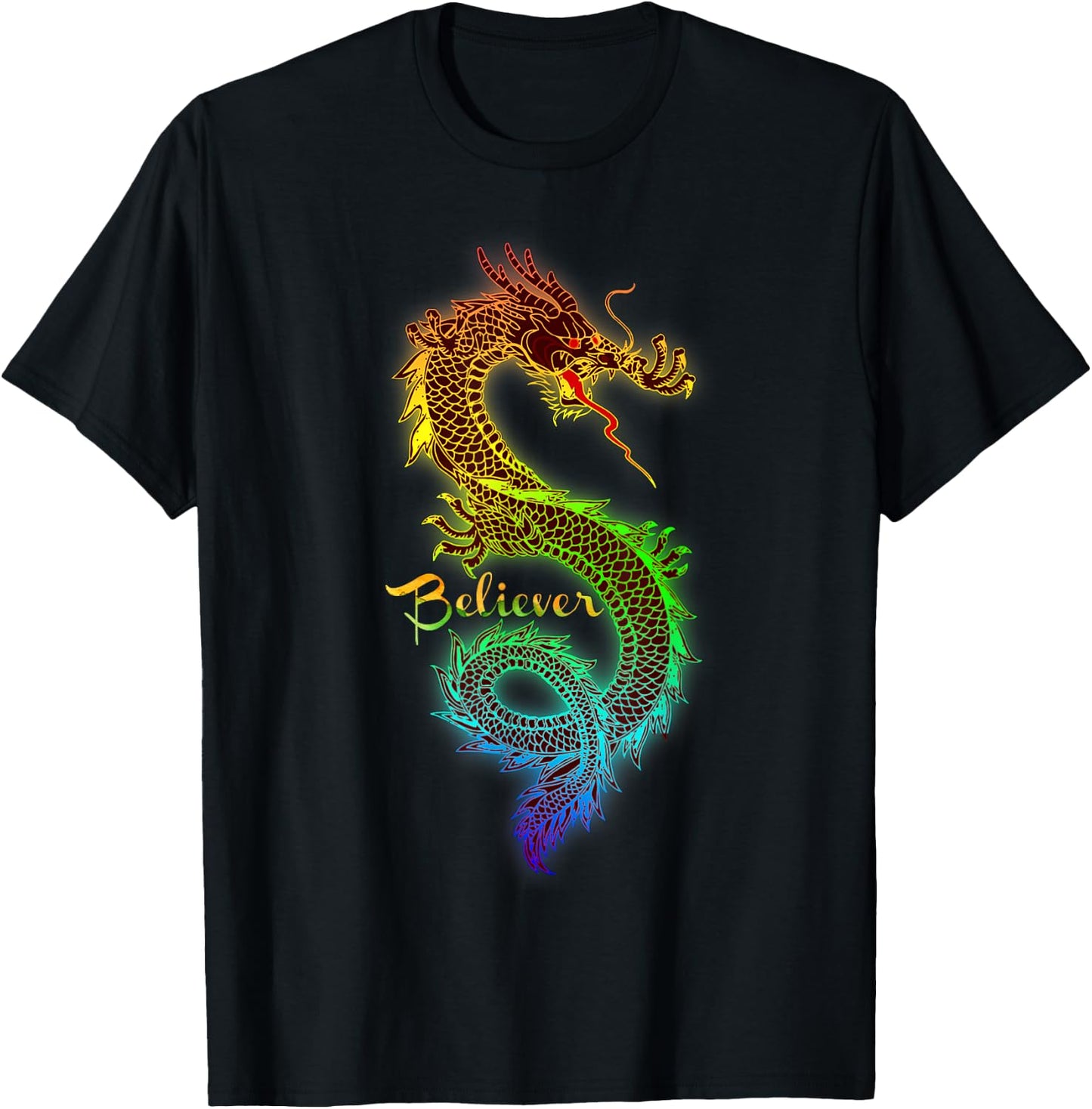Dragon Believer - Imagine this Gift Dragon Fans T-Shirt - T-Shirt | Black