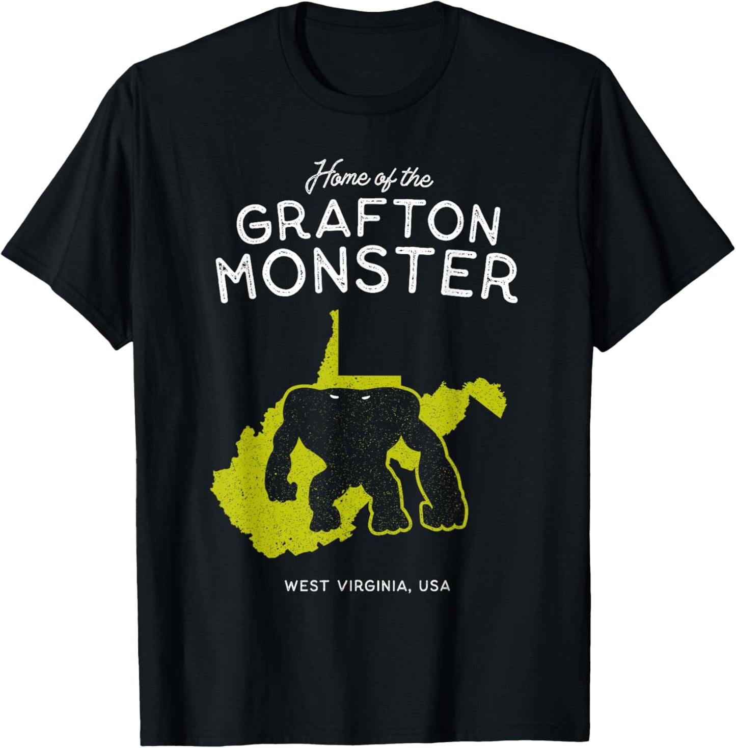 Home of the Grafton Monster - West Virginia, USA T-Shirt - T-Shirt | Black