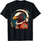 Outer Space Eagle on Galaxy Astronaut Eagle T-Shirt - T-Shirt | Black