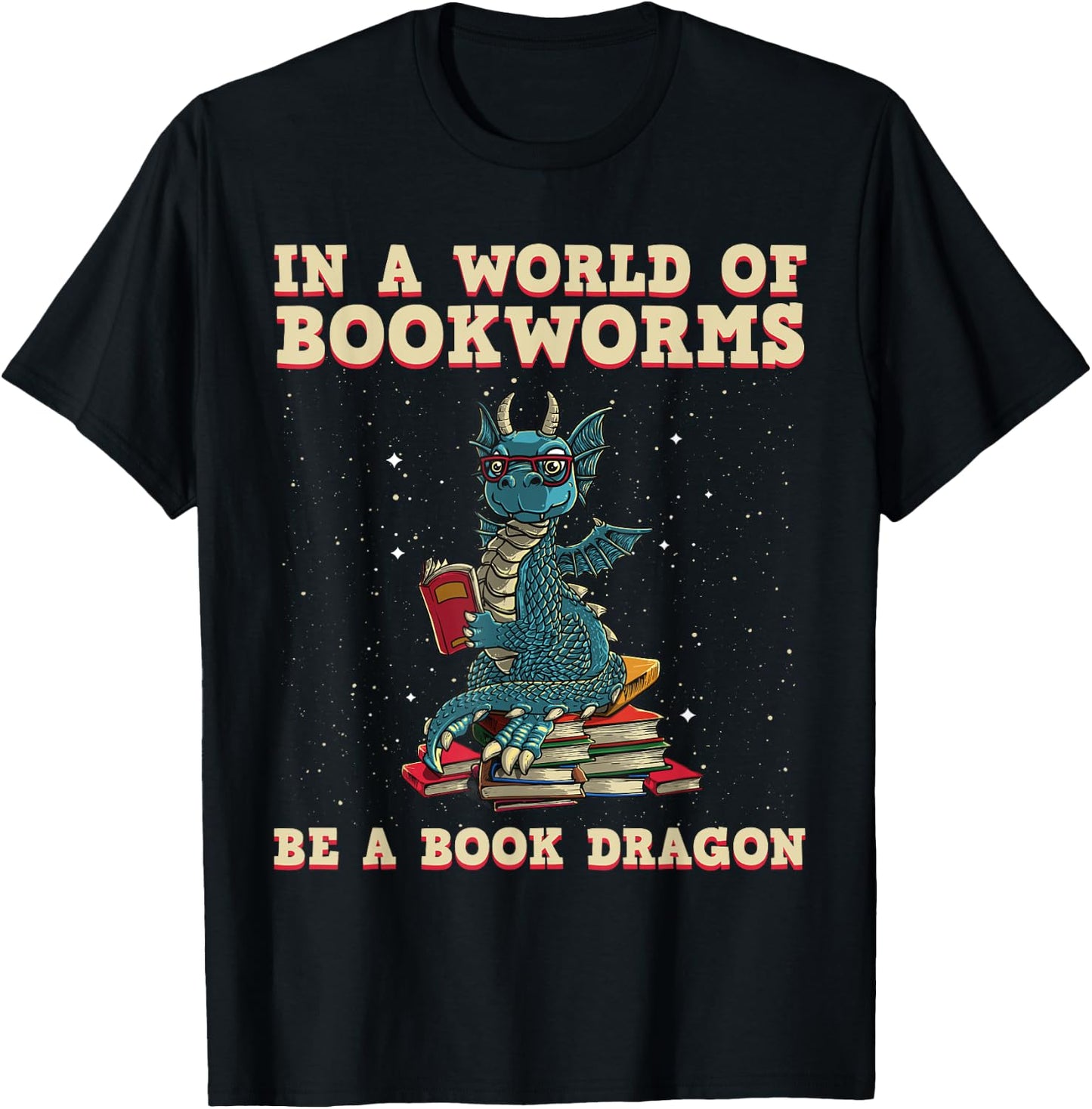 Cute Bookworm Design Women Kids Librarian Book Lover Small T-Shirt - T-Shirt | Black