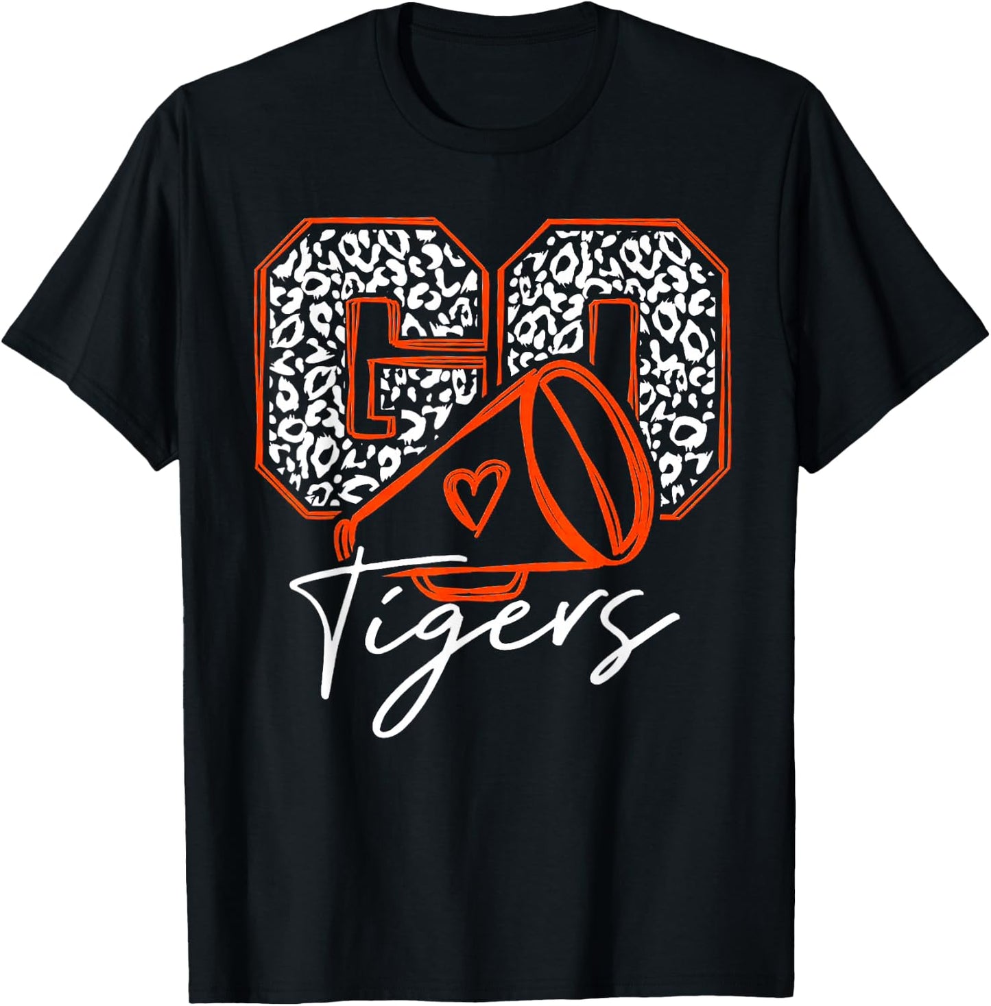 Go Cheer Tigers Football T-Shirt - T-Shirt | Black