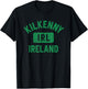 Kilkenny Ireland IRL Gym Style Distressed Green Print T-Shirt - T-Shirt | Black