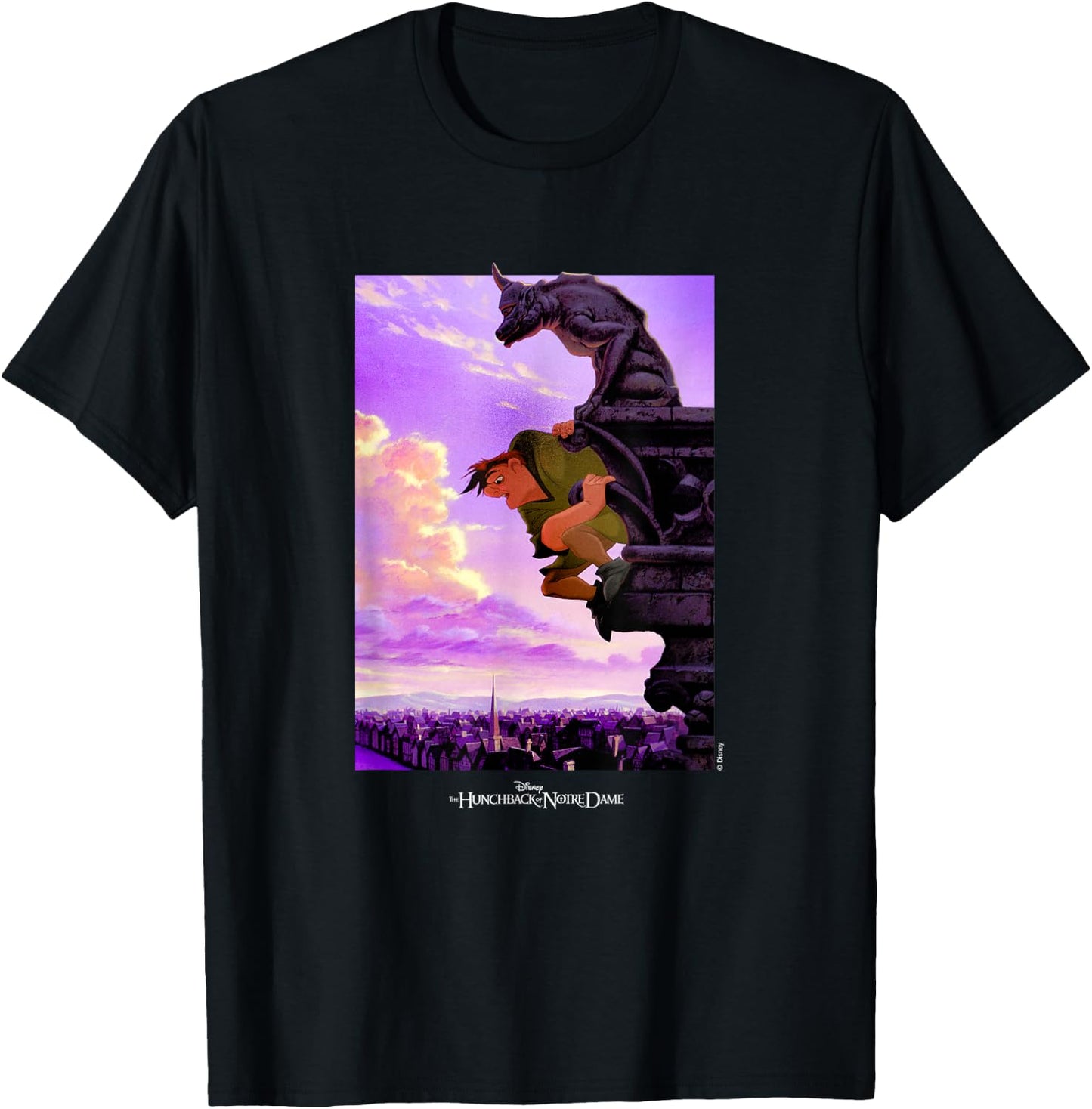 Disney The Hunchback of Notre Dame Quasimodo Gargoyle T-Shirt - T-Shirt | Black